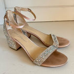 Betsey Johnson  Hannah sparkly rhinestone strappy heels size 8 Photo 0