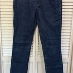 X2 Skinny Dark Wash Denim Jeans Low Rise‎ Size 6 Long Zip Logo Blue Photo 0