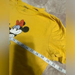 Disney  Retro Mickey Minie Mouse Crop Crewneck T-Shirt Yellow Photo 3