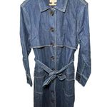Anthropologie Unpublished Denim Sukie Denim Duster Coat Size Small Photo 2