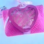 Juicy Couture 2 pcs set Pink makeup bag with heart-shaped purse Photo 7