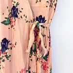 & Other Stories & Other Stories Pink Floral Midi Wrap Dress Size 2 Photo 5