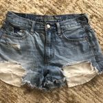 American Eagle Outfitters Distressed Denim Shorts Blue Size 4 Photo 0