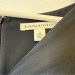 Banana Republic Sheath Dress V-Neck Black Top Navy Plaid Skirt Women’s Size 10 Photo 1