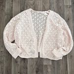 Jessica Simpson  crochet knit beige cardigan Photo 0
