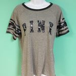Victoria's Secret PINK Gray Camo Short Sleeve Tee Photo 0