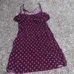 Old Navy  Women's Dress‎ L Maroon And White Photo 2