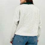 vintage 90s garden grandma collared sweatshirt heathered gray size xl Green Photo 3