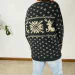 J.Crew Y2K VINTAGE Reindeer Snowflake Wool Sweater Photo 7