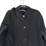 JANE POST NYC Double Layered Trench Raincoat Waterproof Black Medium M Chic Rain Photo 1