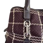 Croft & Barrow Brown plaid baguette Women's shoulder bag Photo 1