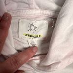 Offline by Aerie Tie Dye Pink and White Cropped Hoodie Size Small Photo 1