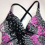 Sweet Escape 8 Pink White Black Tankini Swim Top Photo 1