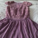 Vivienne Atelier lavender lace chiffon lined button back maxi dress, size L Purple Size L Photo 9