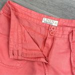 Basix of America  Linen‎ Blend Chino Shorts Coral Small Photo 4