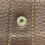 Loewe Vintage Brown Grained Calfskin Leather Compact Wallet - Preowned Photo 9