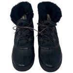 Sorel Black Fur/Fleece Lined Lace Up Warm Winter Boots ~ Women's Size 7 Photo 2