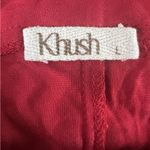 Khush Clothing Red Kaftan Midi Dress Resort Beach Bohemian Holiday Christmas Size L Photo 4