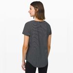 Lululemon  Love Crew III Hype Stripe Black White Size 8 Photo 2