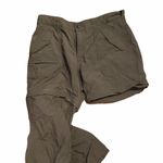 Eastern Mountain Sports EMS dark tan convertible size 12 pants w/zip hem. Photo 3