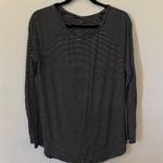American Eagle  Soft and Sexy Black White Striped Long Sleeve Tee Size Medium Photo 0