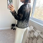 Black Sequin Sheer top with cami set. S Photo 4