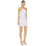 Alexis  Giasa Dress in White Medium New Womens Knit Strapless Cocktail Photo 2