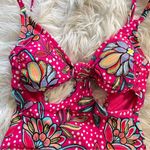 Tabitha Brown x Target Pink Floral One Piece Cutout Swimsuit Swim Suit XXS new Photo 1