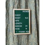 Soft Surroundings Caldera Linen Blend Pants High Waisted Aqua Stripe Size 14 Photo 8