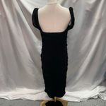 PRETTYGARDEN New Pretty‎ Garden Ruched Bodycon Midi Dress Womens Large Black Sexy Cocktail Photo 2