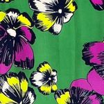 J Crew Blouse Womens 4 Green Purple Floral Printed Drapey Scoop Neck Colorful Photo 5