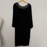 Chico's NEW NWT Black Rhinestone Midi Dress Photo 3