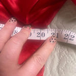 Frederick's of Hollywood  Satin Pajama Set Large Long Sleeve & Pants Red Photo 4