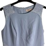 Darling Dress Junior Size M Blue Sleeveless Lined Back Zip Round Neck Lace Photo 2