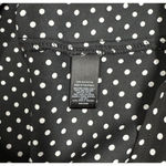 EXPRESS Shirt Womens Medium Black White Polka Dots Portofino Office Professional Photo 5