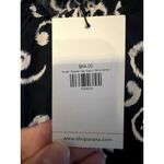 Avara Ces femme Top Blouse New Size Small Navy Floral Short Sleeves Rayon Blue Photo 3