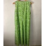 Gorman Organic Cotton Maxi Pocket Dress Gingham Sleeveless Whimsical Cottagecore Green Size 10 Photo 11