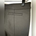 Tory Burch Vanner Cropped Ankle Straight Leg Black Pant Size 8 Photo 8