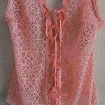 Victoria's Secret NWOT Victoria’s Secret Teddy Bodysuit Lingerie Lace Up Thong Peach Size Medium Photo 0