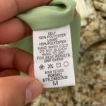 Storia  Green Floral Long Sleeve Open Back Dress Size M Photo 5