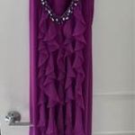 Faviana Purple Long  Dress Photo 3
