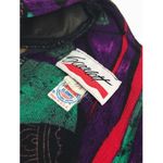 Vintage Patterned Dress with Draped Skirt | Size M Purple Size M Photo 11