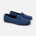 Vivaia Kimberly eco round toe fluffy loafers blue womens size 41 washable casual Photo 1