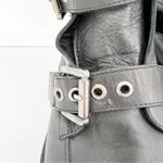 DNA  Footwear Leather Open‎ Side Buckle Boots 10 Black Photo 3