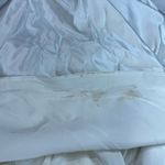 Mon Cheri Vintage White Brown Beaded Pearl Bow Sleeve Detail Satin Ballgown Wedd Photo 14