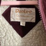 Danlee Outerwear Purple Corduroy Sherpa Jacket Size L Photo 3