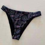 Ramy Brook  Women’s Swimwear Printed Dove Black Cheeky Bikini Bottoms Medium Photo 6