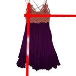 Free People  Adella Dress Small Pink‎ Boho Festival Goth Fairy Whimsy Romantic Photo 7