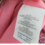 J.Crew | 100% Silk Pink Paisley Chiffon Skirt Size 4 Small S A-Line Photo 3