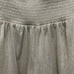 TCEC  Holiday Silver Metallic Sparkly Flowy High Waisted Shorts Womens LG Photo 3